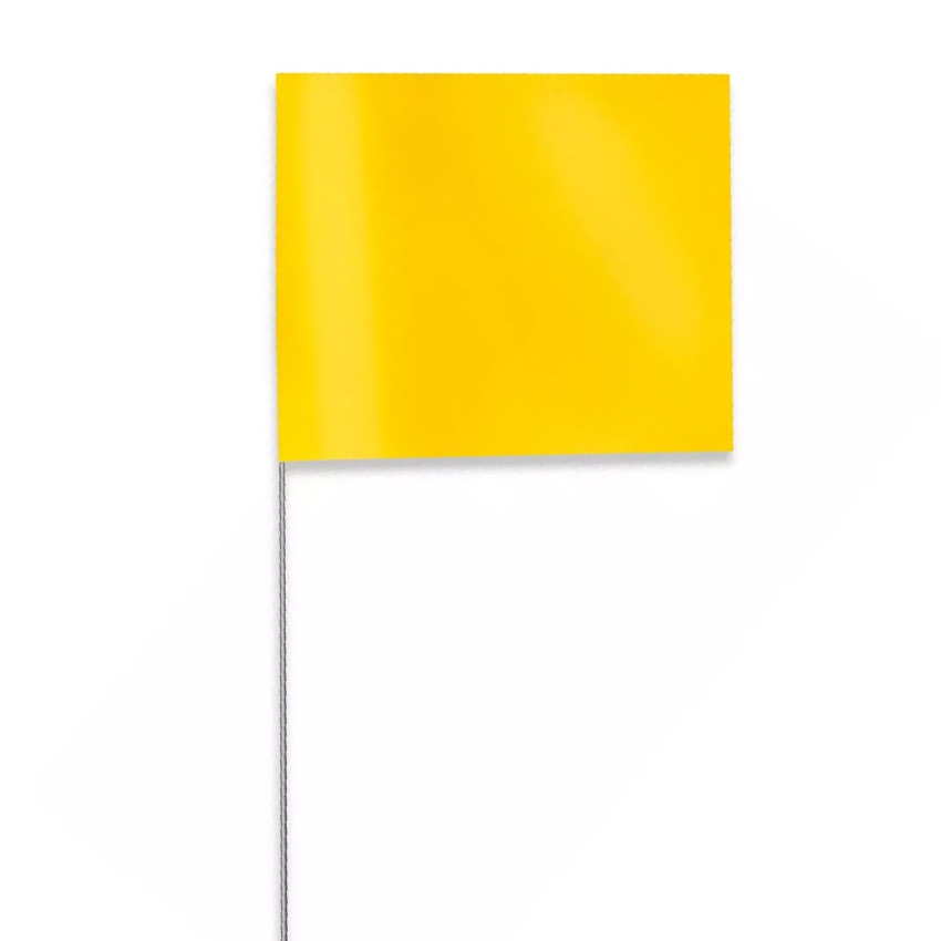 7242305 24 Inch Yellow Presco Stake Flags