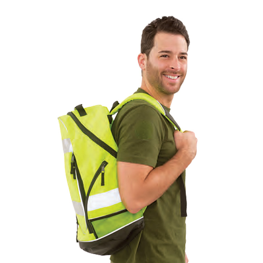 1 29003 ERB BP1 Hi Vis Lime Backpack