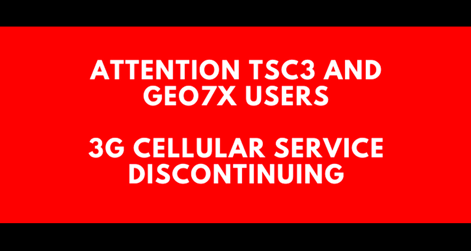 Attention TSC3 and Geo7X Users