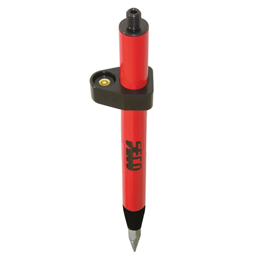 Seco 1.39 ft / 0.42m Mini Stake Out Prism Pole - Red