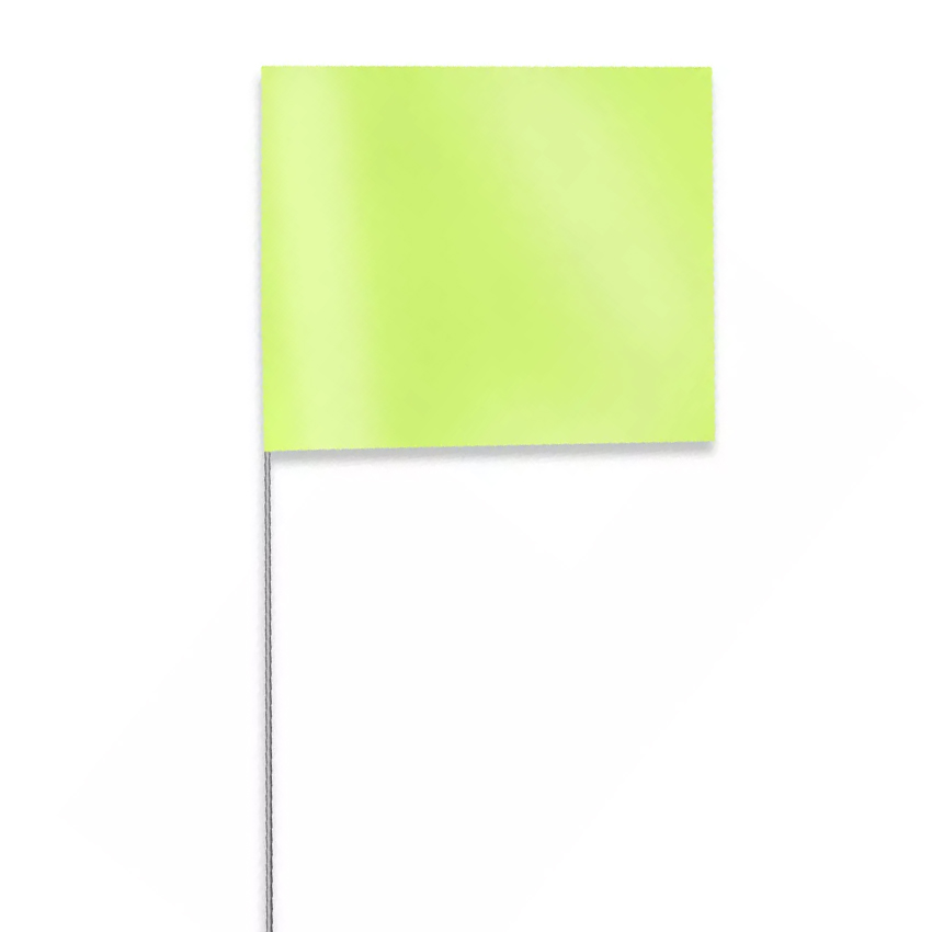 7242308 24 Inch Glo Lime Presco Stake Flags